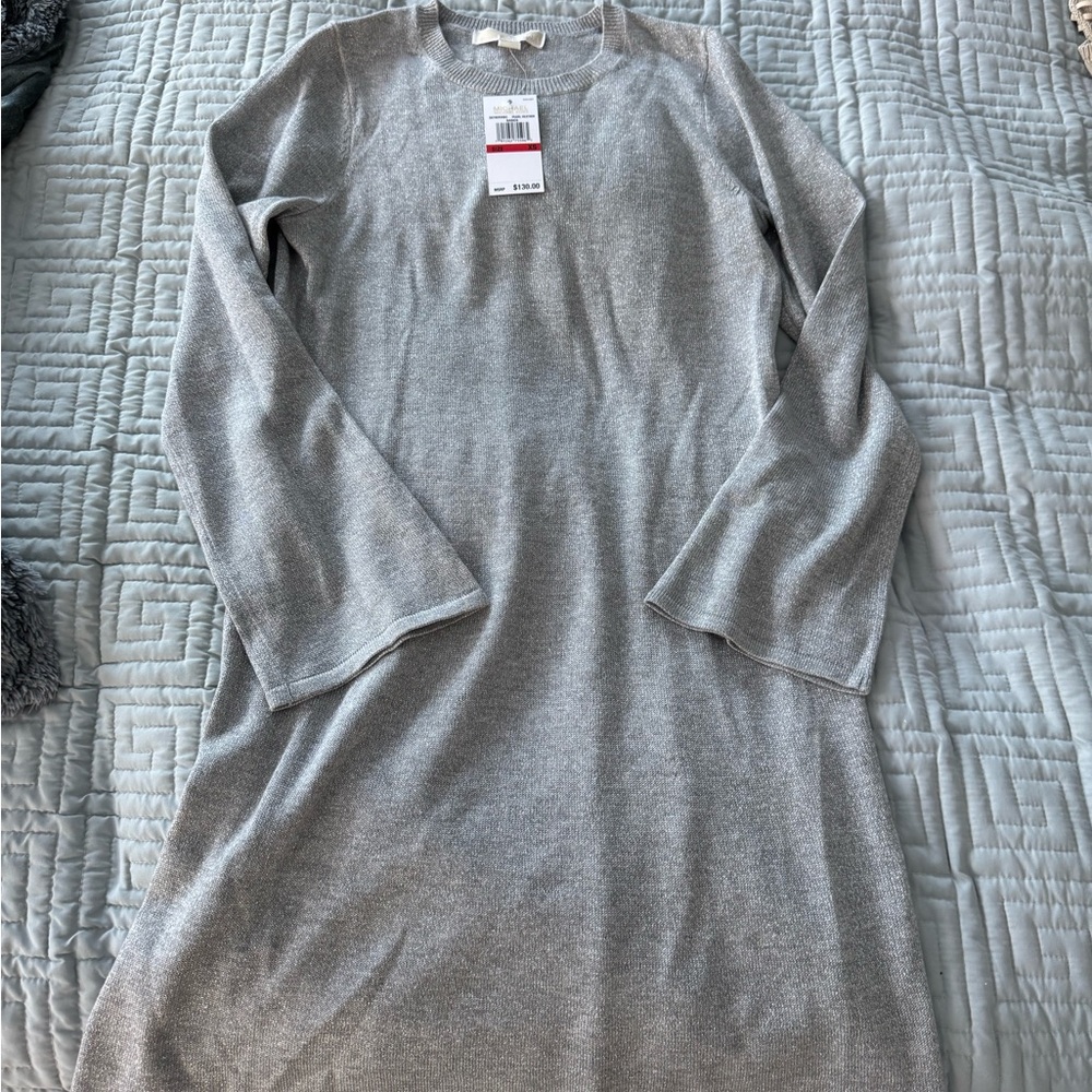 Michael Kors Gray Long Sleeve Dress